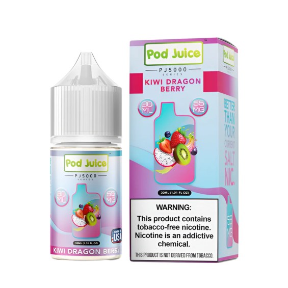 Pod Juice - PJ5000 - Kiwi Dragon Berry Orjinal Salt Likit